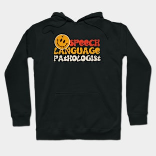 speech language pathology retro type Hoodie